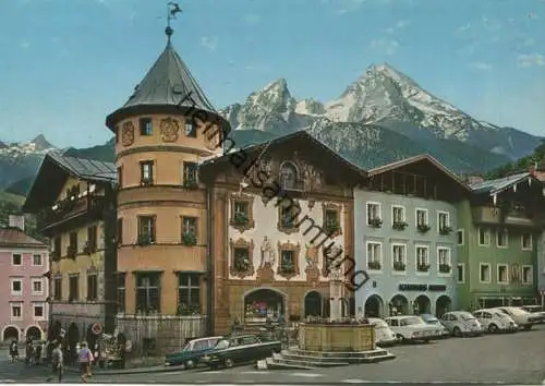 Berchtesgaden - Marktplatz - AK Grossformat gel. 1971