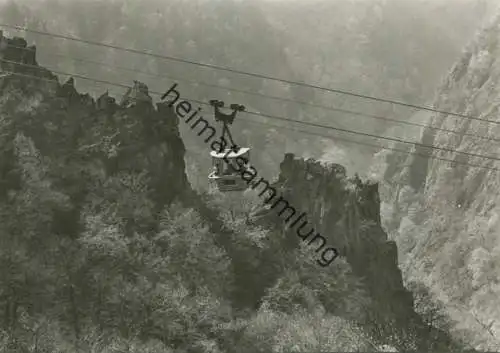 Thale Harz - Personenschwebebahn zum Hexentanzplatz - Foto-AK Grossformat