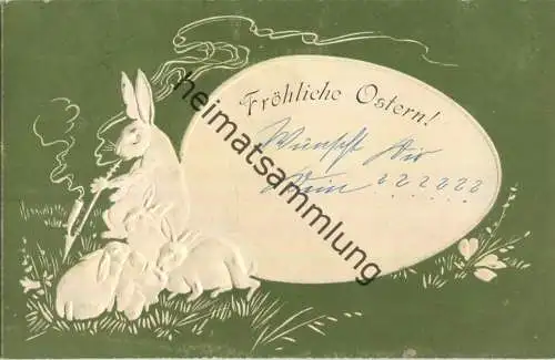 Fröhliche Ostern - Prägedruck - Verlag Knachstedt & Näther Hamburg