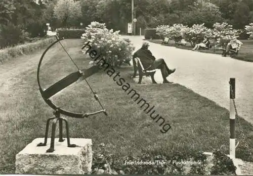 Friedrichroda - Puschkinpark - Foto-AK Grossformat