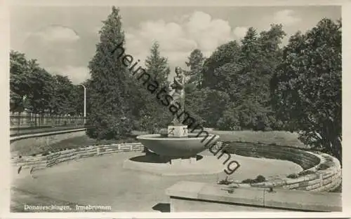 Donaueschingen - Irmabrunnen - Foto-AK gel. 1943
