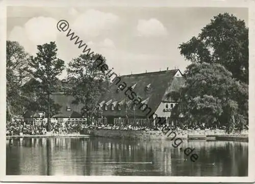 Hamburg - Bauernschänke in Planten un Blomen Inhaber F. Blaszuweit - Foto-AK Grossformat