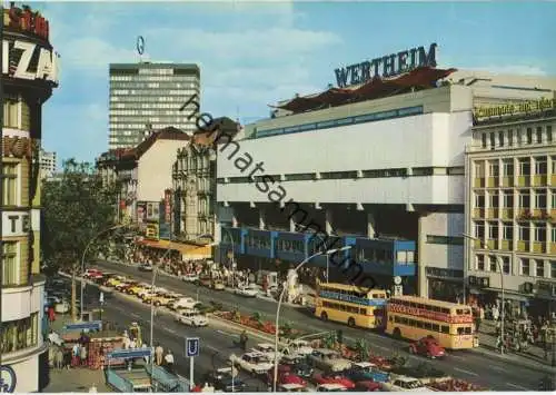 Berlin - Kurfürstendamm - BVG-Bus - Wertheim - Verlag Schikkus Berlin