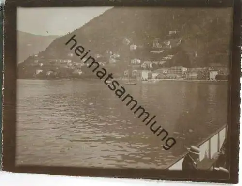 Lago di Como - Foto ca. 10,5 cm x 8,5 cm - um 1900
