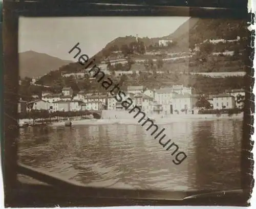 Lago di Como - Foto ca. 10,5 cm x 8,5 cm - um 1900