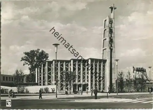 Berlin - Hansaviertel - St. Ansgar-Kirche - Foto-Ansichtskarte - Verlag Klinke & Co. Berlin