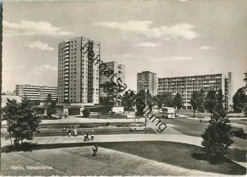 Berlin - Hansaviertel - Hochhäuser - Foto-Ansichtskarte - Verlag Kunst und Bild Berlin