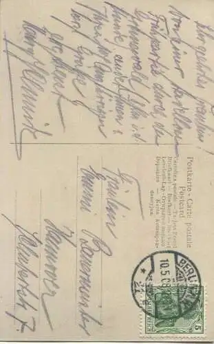 Junge Frau - Portrait - Foto-Ansichtskarte