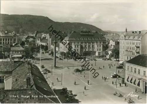 Trondheim - Parti fra ... - Foto-Ansichtskarte 50er Jahre - Verlag Knut Aune Trondheim