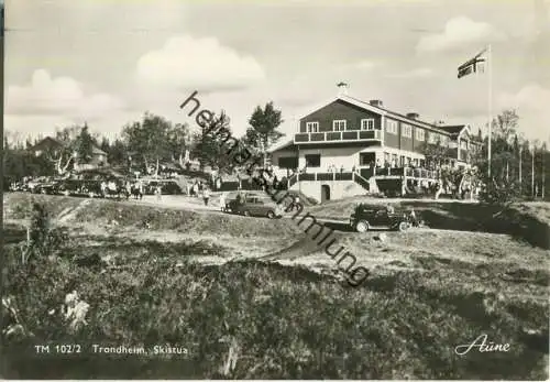Trondheim - Skistua - Foto-Ansichtskarte 50er Jahre - Verlag Knut Aune Trondheim