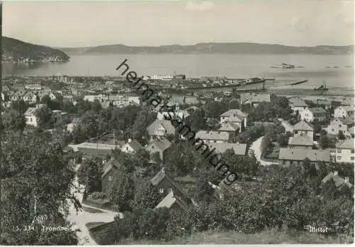 Trondheim - Gesamtansicht - Foto-Ansichtskarte 50er Jahre - Verlag Mittet & Co A/S Oslo