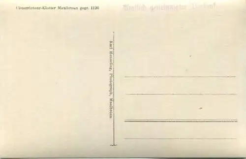 Kloster Maulbronn - Chorstühle - Foto-AK 20er Jahre