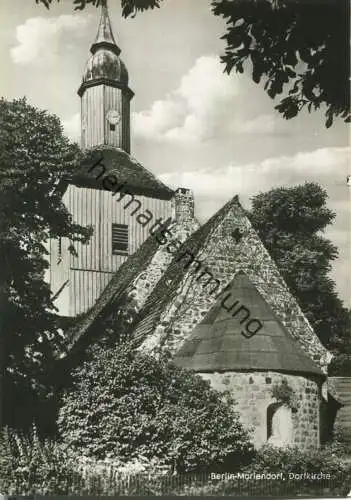 Berlin - Mariendorf - Dorfkirche - Foto-Ansichtskarte - Verlag Kunst und Berlin Berlin