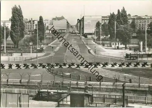 Berlin - Potsdamer Platz - Leipziger Straße - Mauer - Foto-Ansichtskarte - Verlag Kunst und Bild Berlin