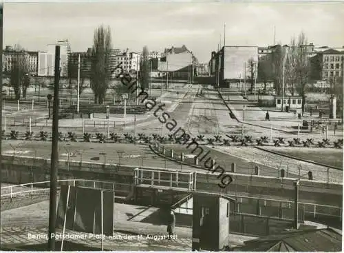 Berlin - Potsdamer Platz - Leipziger Straße - Mauer - Foto-Ansichtskarte - Verlag Hans Andres Berlin