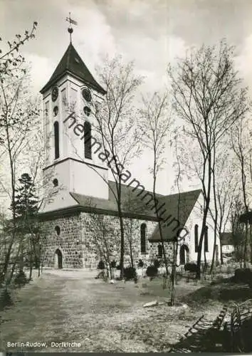 Berlin-Rudow - Dorfkirche - Foto-Ansichtskarte - Verlag Kunst und Bild Berlin