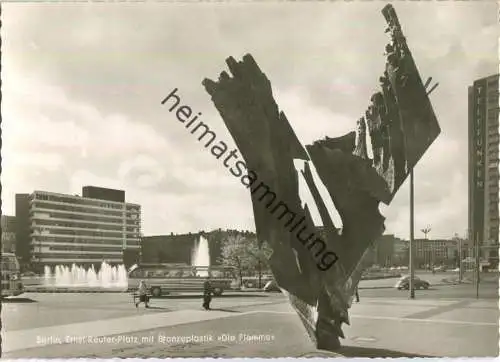 Berlin - Ernst-Reuter-Platz - Bronzeplastik 'Die Flamme' - Verlag Kunst und Bild Berlin