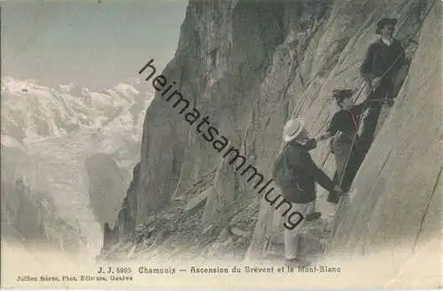 Chamonix - Ascension du Brévant et le Mont-Blanc - Edition Jullien freres Geneve