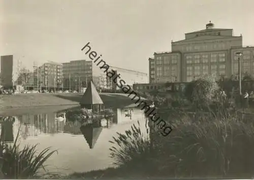 Leipzig - Opernhaus und Georgi-Ring - Foto-AK Grossformat