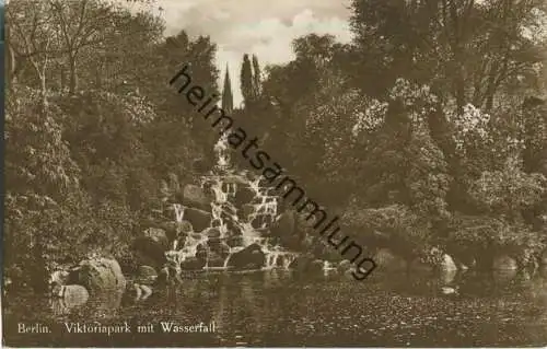 Berlin-Kreuzberg - Victoria-Park - Wasserfall - Foto-Ansichtskarte