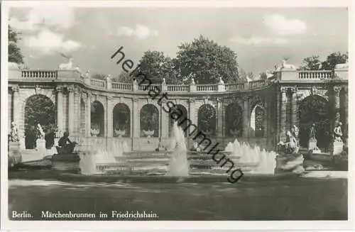 Berlin - Friedrichshain - Märchenbrunnen - Foto-Ansichtskarte