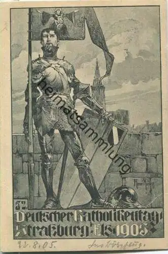 Strasbourg - Strassburg - Deutscher Katholikentag 1903 - signiert Rene Kuder