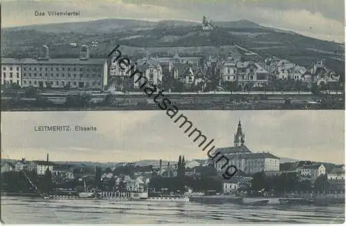 Leitmeritz - Villenviertel - Elbseite - Verlag Jos. J. Schweizer