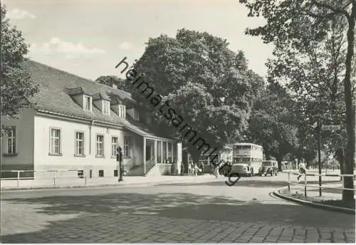 Berlin-Buch - HO-Gaststätte Schloßkrug - Bus - Doppeldecker - Foto-Ansichtskarte - Verlag H. Sander Berlin