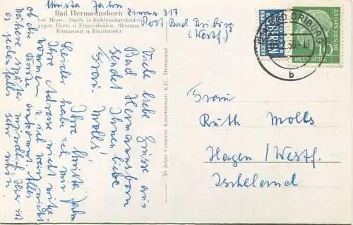 Bad Hermannsborn - Lesezimmer - Cramers Kunstverlag KG Dortmund gel. 1956