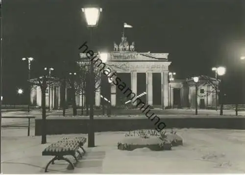 Berlin - Brandenburger Tor - Foto-Ansichtskarte - Verlag H. Sander KG Berlin