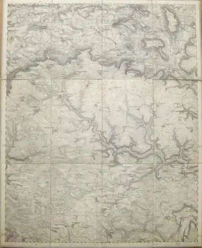 46 Weissenburg Ost- Topographische Karte von Bayern ( Bayerische Generalstabskarte) 1:50'000 43cm x 52cm auf Leinen gezo
