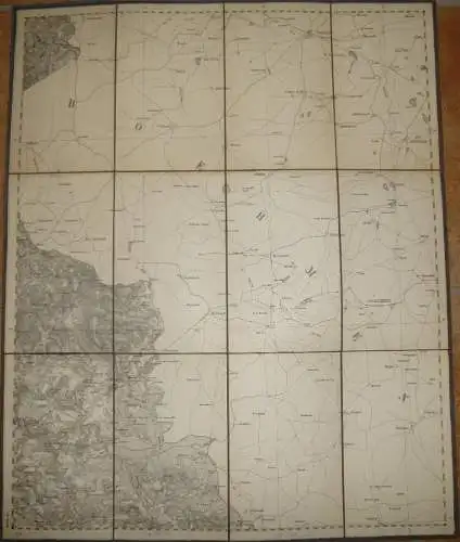 31 Weidhaus - Topographische Karte von Bayern ( Bayerische Generalstabskarte) 1:50'000 43cm x 52cm auf Leinen gezogen -