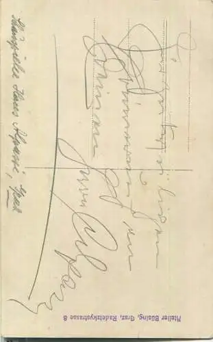 Hans Alpassy - Bleistift-Autogramm - Verlag Büsing Graz