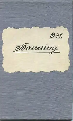 Topografische Karte 641 Haiming - Karte des Deutschen Reiches 1:100'000 33cm x 40cm auf Leinen gezogen - Herausgegeben v