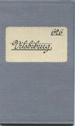 Topografische Karte 626 Vilsbiburg - Karte des Deutschen Reiches 1:100'000 33cm x 40cm auf Leinen gezogen - Herausgegebe