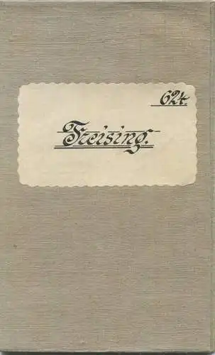 Topografische Karte 624 Freising - Karte des Deutschen Reiches 1:100'000 33cm x 40cm auf Leinen gezogen - Herausgegeben
