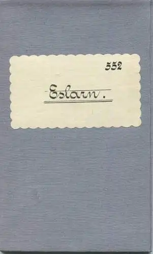 Topografische Karte 552 Eslarn - Karte des Deutschen Reiches 1:100'000 33cm x 40cm auf Leinen gezogen - Herausgegeben vo
