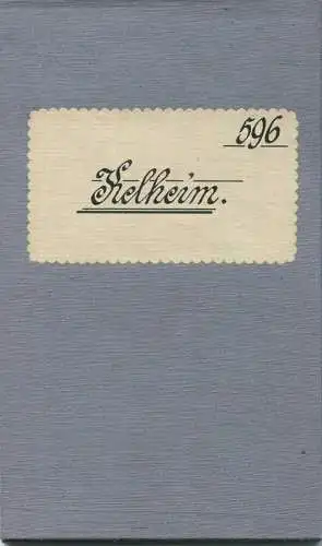 Topografische Karte 596 Kelheim - Karte des Deutschen Reiches 1:100'000 33cm x 40cm auf Leinen gezogen - Herausgegeben v