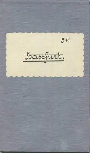 Topografische Karte 511 Hassfurt - Karte des Deutschen Reiches 1:100'000 33cm x 40cm auf Leinen gezogen - Herausgegeben