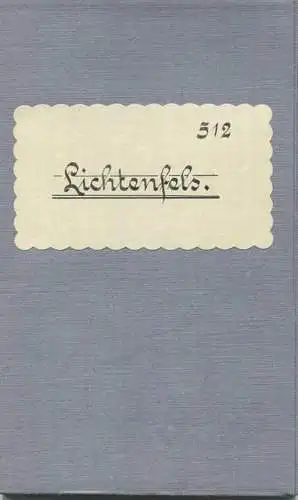 Topografische Karte 512 Lichtenfels - Karte des Deutschen Reiches 1:100'000 33cm x 40cm auf Leinen gezogen - Herausgegeb