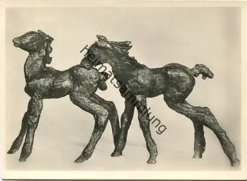 Fohlenpaar - Renée Sintenis - Foto-AK Grossformat - Rembrandt-Verlag Berlin