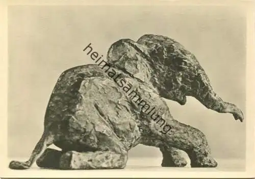 Junger Elefant - Bronze 1937 - Renée Sintenis - Foto-AK Grossformat - Rembrandt-Verlag Berlin