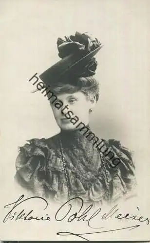 Viktoria Pohl-Meiser - Deutsche Soubrette (Sopran) - Autogramm