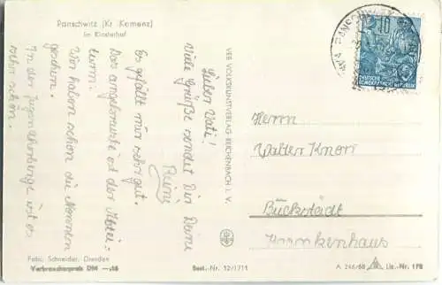 01920 Panschwitz - Im Klosterhof - VEB Volkskunstverlag Reichenbach