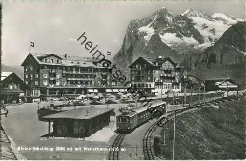 Kleine Scheidegg mit Wetterhorn - Foto-Ansichtskarte - Verlag Photoglob-Wehrli AG Zürich