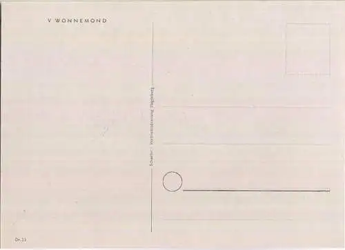 Künstlerkarte Liselotte Britsche - Wonnemond - Mäuse in Menschenkleidung - Verlag Schaefer Vertriebsabteilung Magdeburg