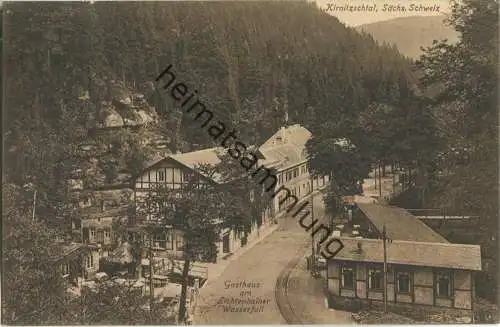 Sebnitz - Gasthaus am Lichtenhainer Wasserfall - Kirnitzschtal - Verlag Alwin Keil Dresden