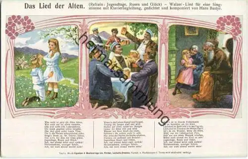 Das Lied der Alten - Musikverlag Johannes Förster Lockwitz - Verlag Krey u. Sommerlad Niedersedlitz