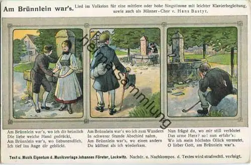 Am Brünnlein war's - Musikverlag Johannes Förster Lockwitz - Verlag Krey u. Sommerlad Niedersedlitz