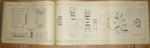 Der Dynamobau 1923 - T. H. Aspestrand - 48 Konstruktionstafeln von Gleichstrommaschinen Transformatoren Wechselstrommasc